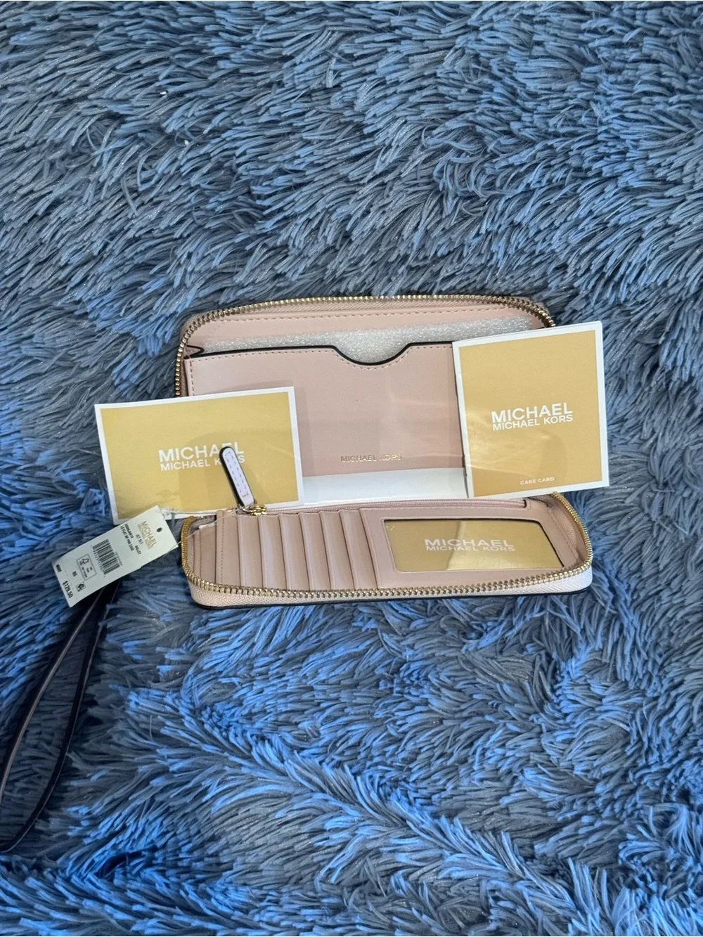 NWT New Michael Kors Large Jet Set Wristlet Wallet Jet Set “Ballet” Pink Classic